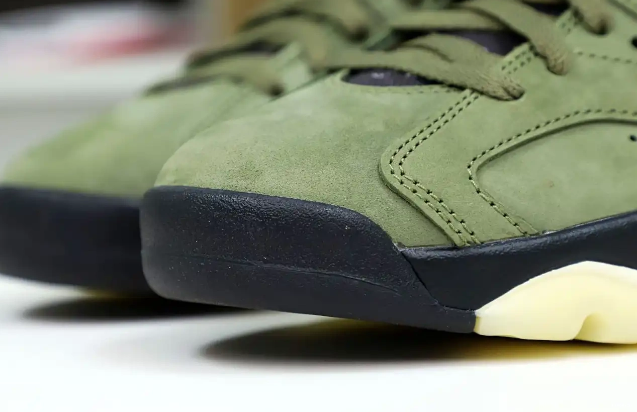 JORDAN 6 SCOTT AIR 'OLIVE' TRAVIS RETRO X 0403